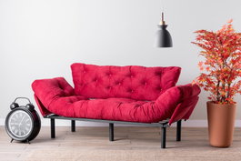 Atelier Del Sofa Nitta Triple - Maroon